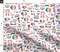 Pride Rainbow Queer Gay Equality Activism Love Social Justice Lgbtqia Hearts Flag Peace Bow Hangs Colorful Month Custom Printed Fabric by Spoonflower Various Fabrics by the Yard or Fat Quarter